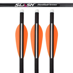 3 SLASH® CARBON CROSS BOLTS, 2 are INsetBlade® arrows.
